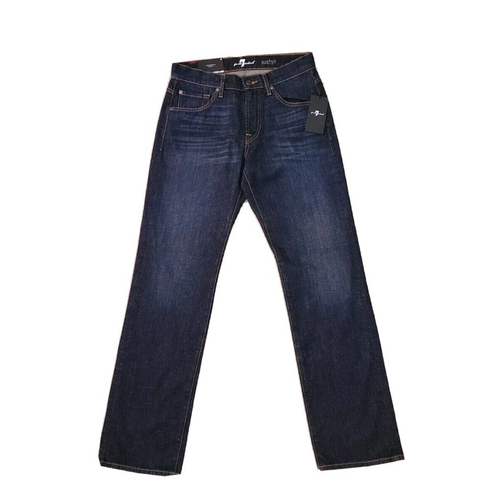7 For All Mankind Austyn Relaxed Straight Leg Pike Mens Jeans Size 29